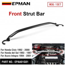 EPMAN Front Strut Tower Bar Strut Bars Sway Bars for Honda 92-00 EK EG Civic / 93-97 Del Sol / 94-01 Integra DC2 EPAA01G01 